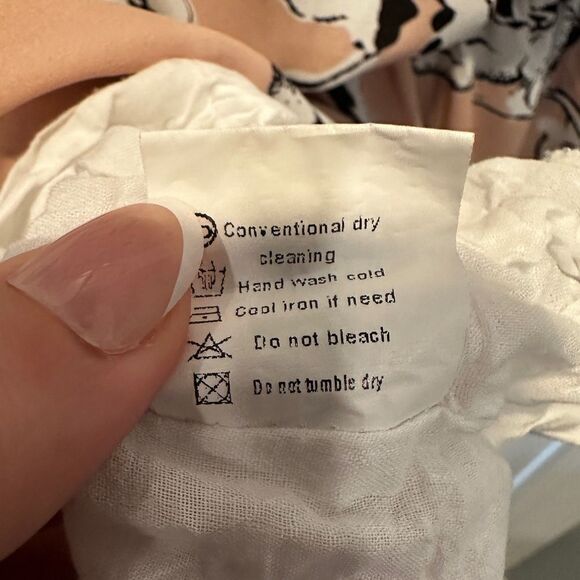 Dokotoo 2023 Spring Neck Mini Pink and BW floral Swing Dress - Picture 6 of 10